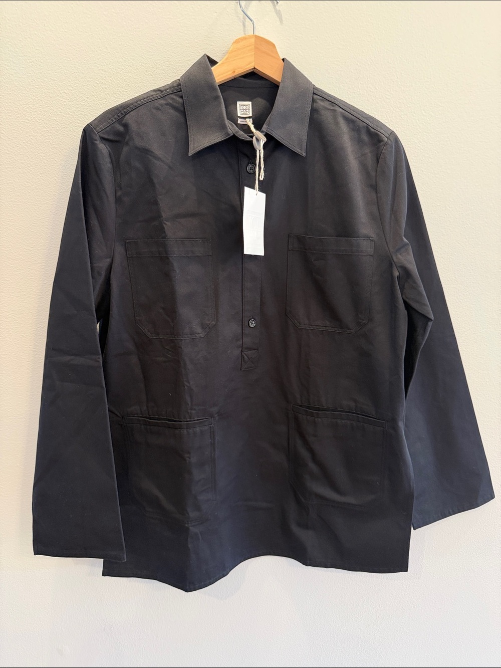 TOTEME - Cotton Twill Shirt W/pockets - Picture 3 of 11